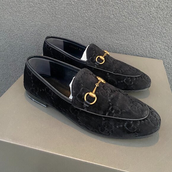 Gucci Jordaan Loafer - Embossed Gucci Pattern - Picture 1 of 15